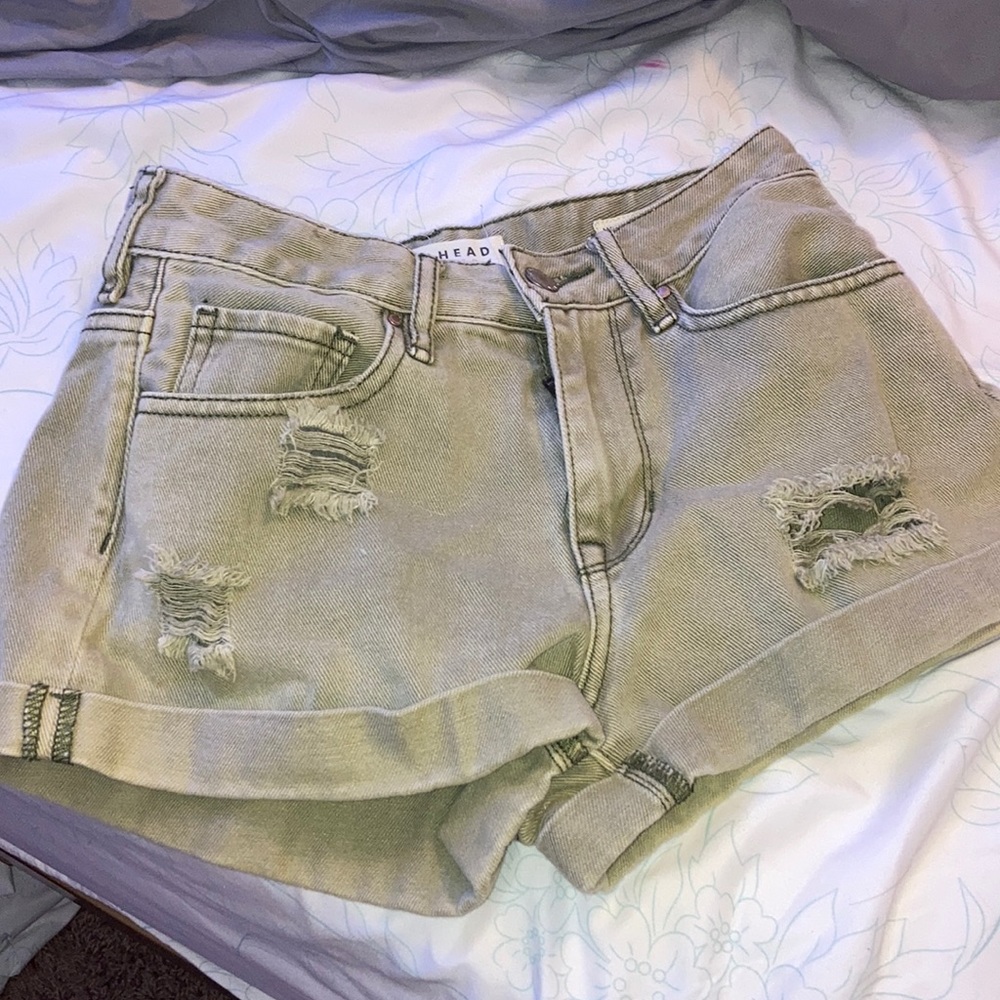 Slightly Ripped Jean Shorts